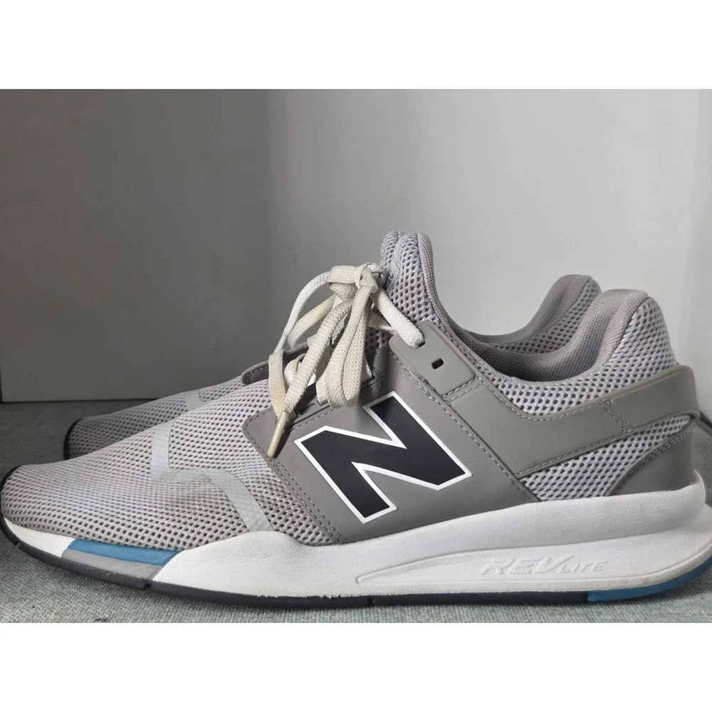 New Balance 247 Rain Cloud Black Running Shoes Sneakers Men's Sz 13 MS247FC